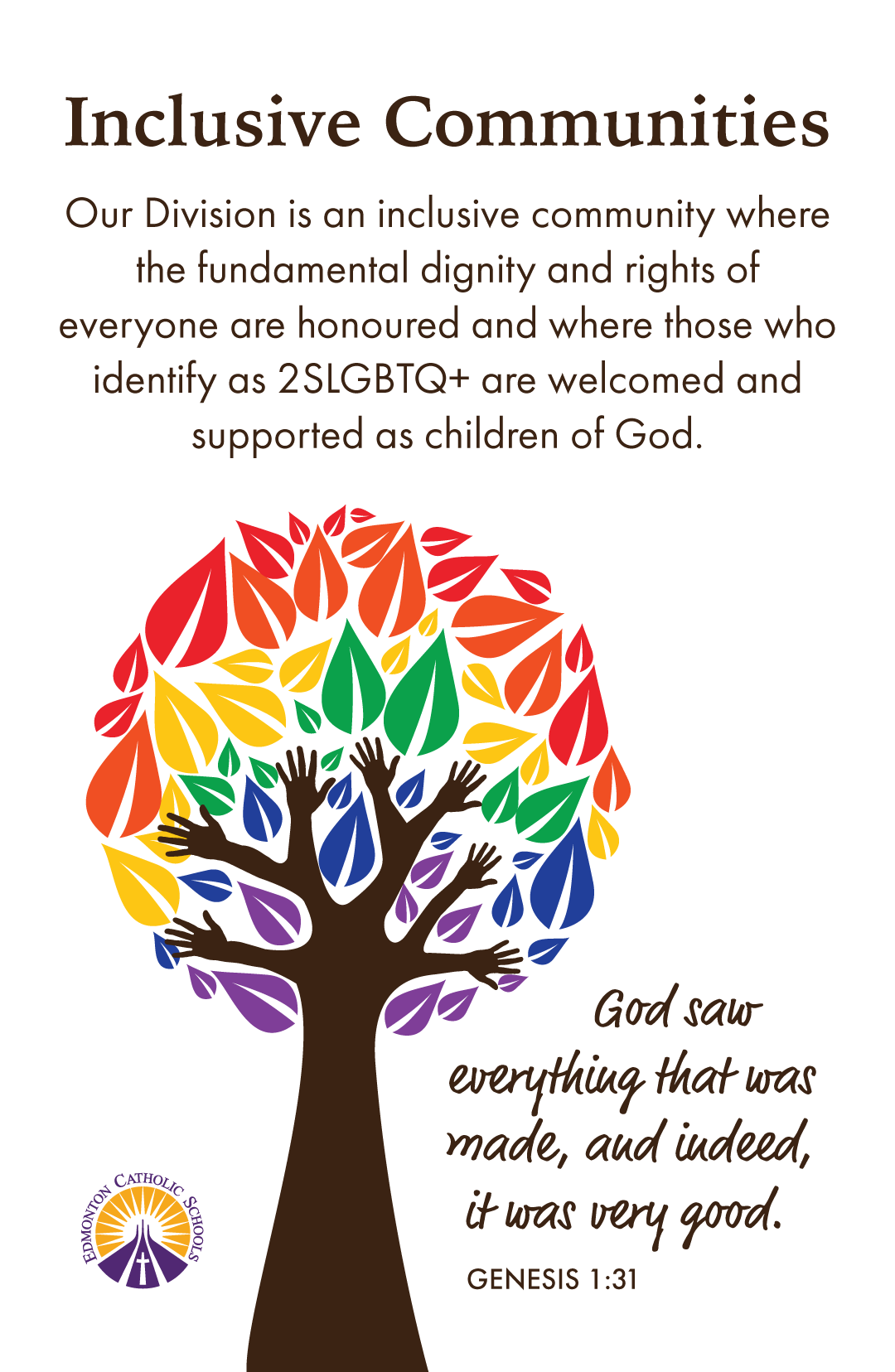 Inclusive Communities Rainbow tree